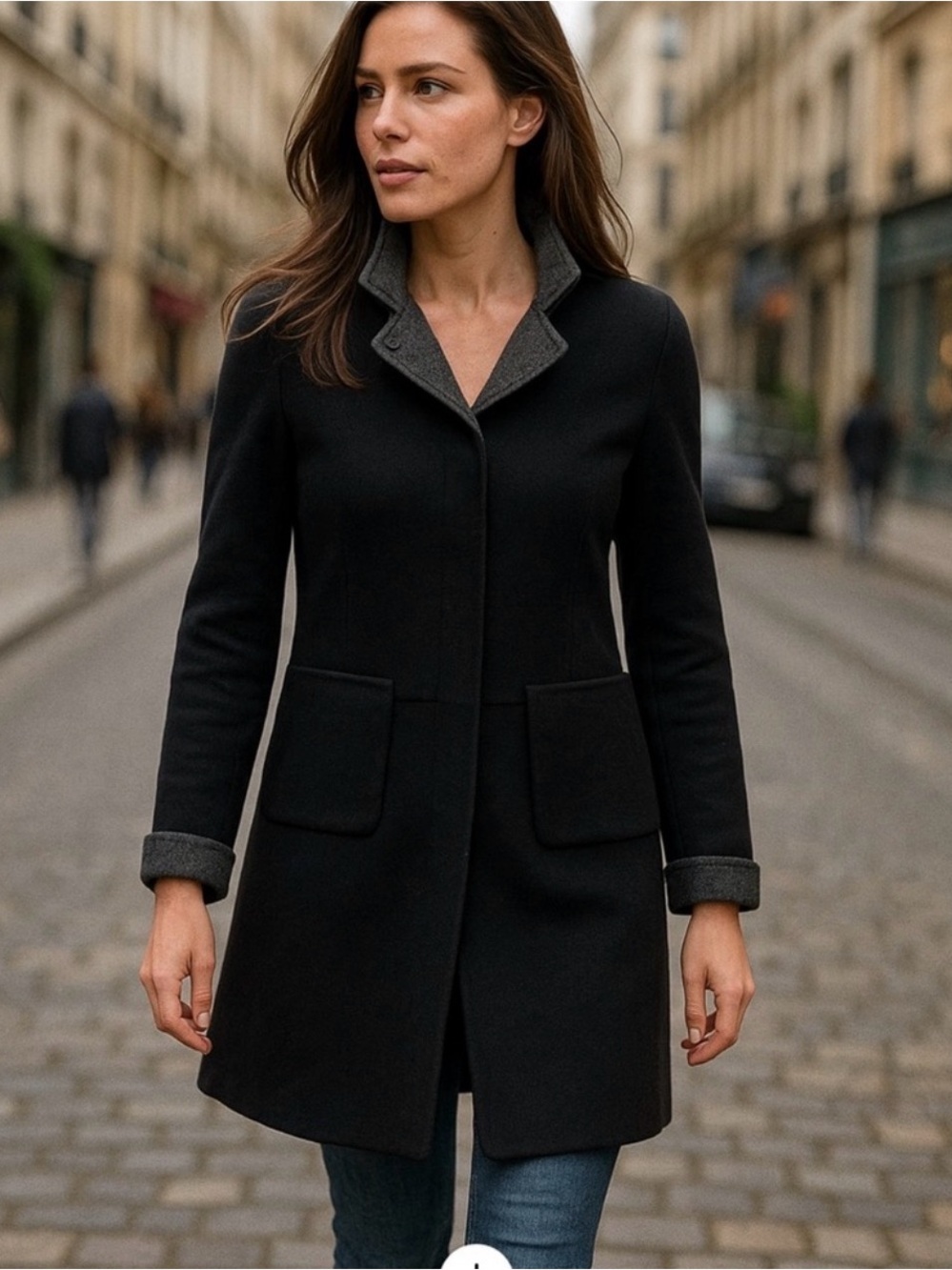 Reversible cashmere blend coat size M Price Firm !